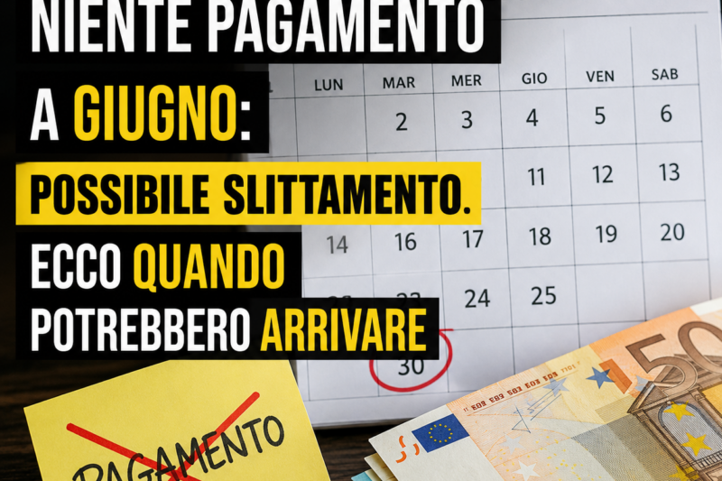 Arretrati, niente pagamento a giugno: possibile slittamento. Ecco quando potrebbero arrivare
