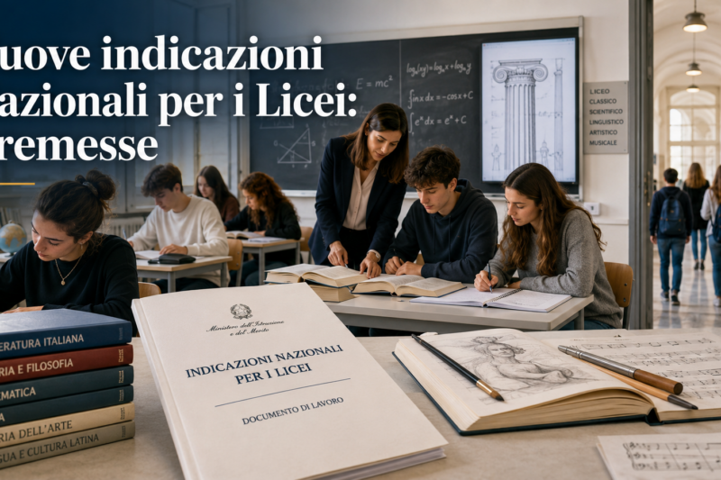 Nuove Indicazioni nazionali per i Licei: cosa cambia per studenti, docenti e scuole