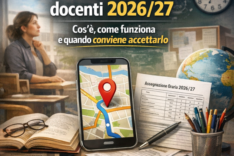 Posto orario GPS docenti 2026/27: cos’è, come funziona e quando conviene accettarlo