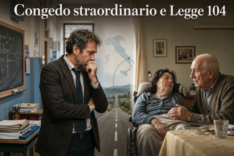 Congedo straordinario e Legge 104, il caso del docente con madre disabile e padre centenario: chiesta una valutazione delle situazioni eccezionali