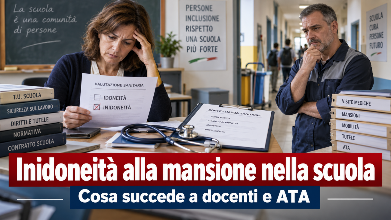 Inidoneità alla mansione nella scuola - infoscuola24.it