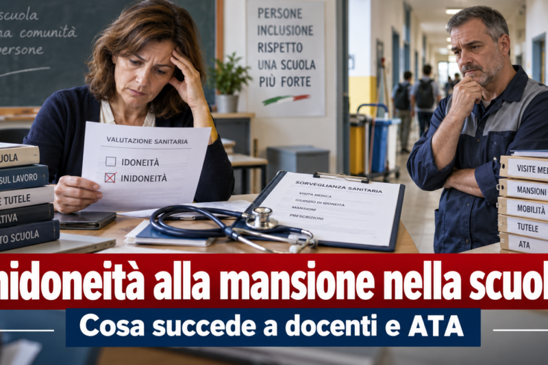 Inidoneità alla mansione nella scuola - infoscuola24.it