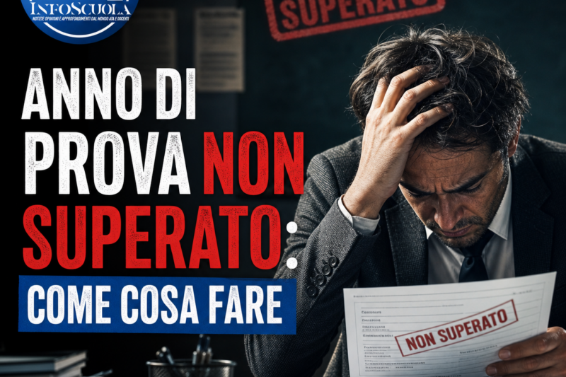 Anno di prova non superato: Come cosa fare
