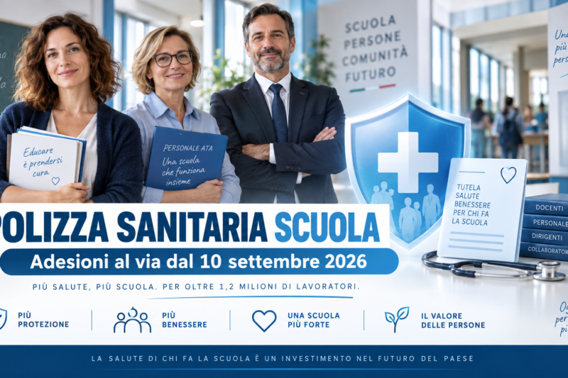 Polizza sanitaria scuola 2026, adesioni al via dal 10 settembre: chi può accedere e cosa copre