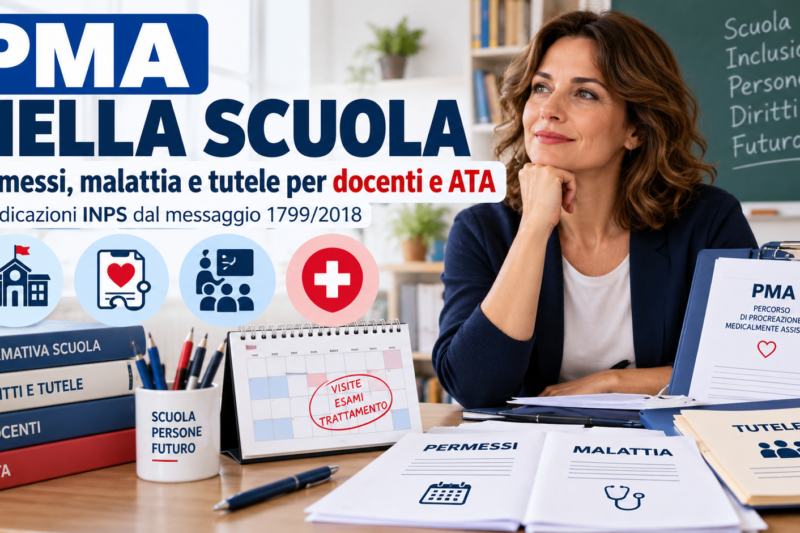 Procreazione assistita (PMA) a scuola: quanti giorni di permesso e malattia spettano a docenti e ATA