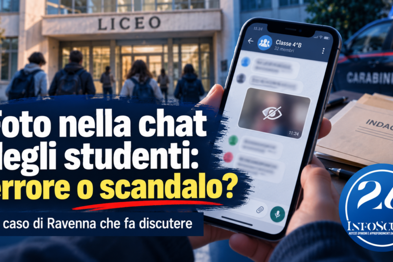 Ravenna, foto intima inviata per errore nella chat degli studenti: docente del Liceo Alighieri si difende
